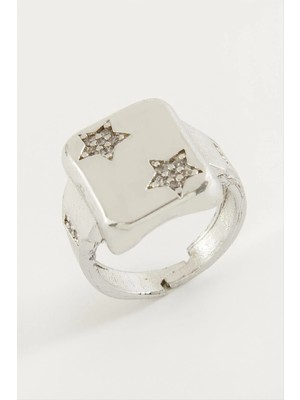 Yıldız Zirkon Taşlı Yüzük Nemere