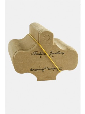 Geçirmeli Kraft Kolye Kartı 200 Adet Nemere