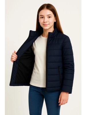 Nemere Şişme Mont Hafif ve Sıcak Tutucu Kışlık Fermuarlı Su Itici Rahat Günlük Mont Kapüşonuz M