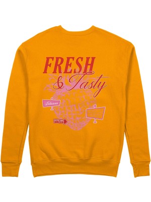 The Lucid Lab Fresh & Tasty Sweatshirt - Turuncu