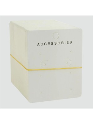 6 Delikli Beyaz Lüx Küpe Kartı Nemere