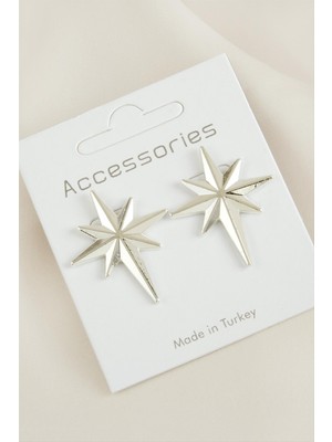 Yıldız Yeni Sezon Metal Küpe Nemere