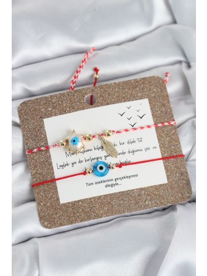 Marteniçka Bileklik 2&amp;#39;li Caretta Caretta ve Nazarlı Model - TJ-BB8315 Nemere