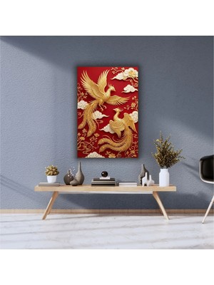 Japon Sanatı Temalı Dekoratif Cam Tablo