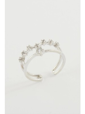 Yıldız Zirkon Taşlı Yüzük Nemere