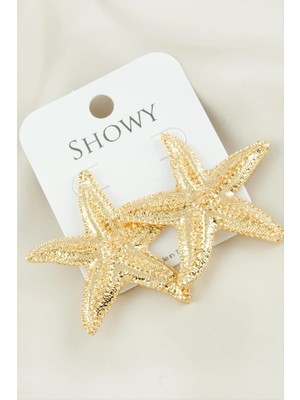 Deniz Yıldızı Metal Küpe Nemere