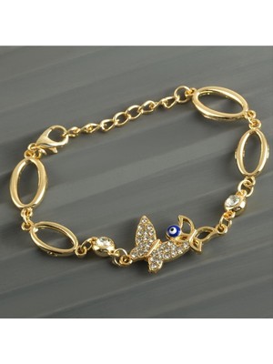 Kelebek Taşlı Trend Bileklik Nemere