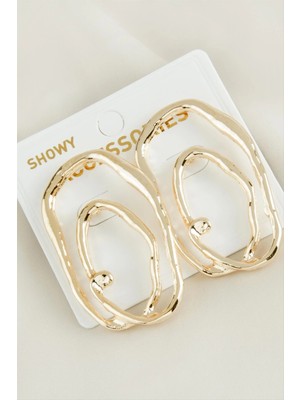 Halka Yeni Sezon Metal Küpe Nemere