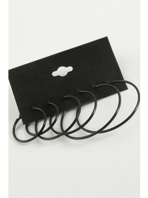 Ince Boru Metal Halka Küpe 6 Adet Nemere