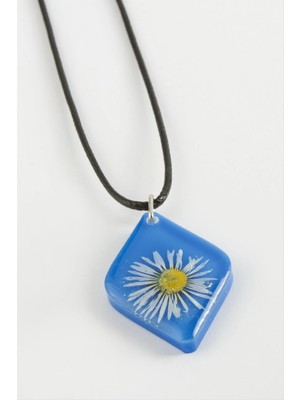 Papatya Köşeli Epoksi Kolye Nemere