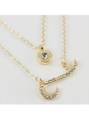 Yıldız Figürlü Yeni Sezon Ikili Kolye Nemere