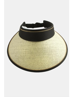 Kasketli Hasır Plaj Şapkası Nemere