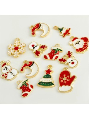 Karışık Yılbaşı Özel Mineli Kolye Ucu 1 Adet Nemere