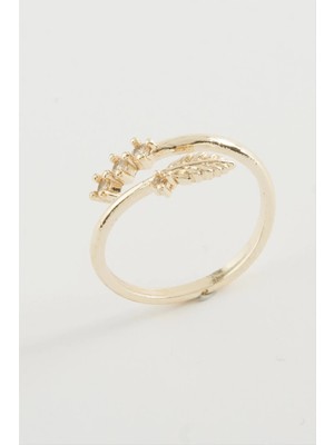 Yaprak Zirkon Taşlı Yüzük Nemere