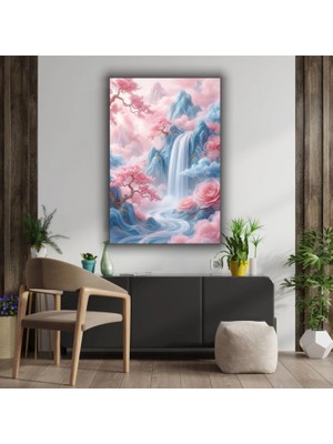 Japon Sanatı Temalı Dekoratif Cam Tablo