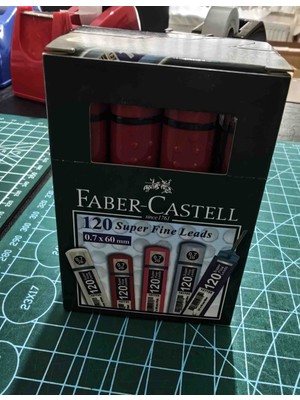Faber-Castell Faber Castell Grip Min 0.7 2b 60MM 120'LI Kırmızı Tüp Uç 12