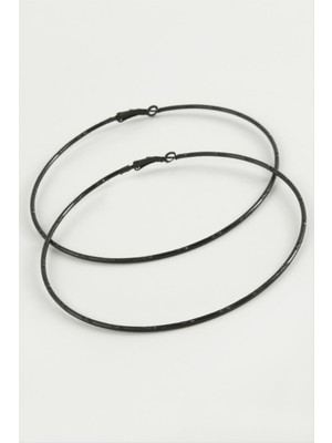 Noktalı Metal Halka Küpe 8-9-10 cm Nemere