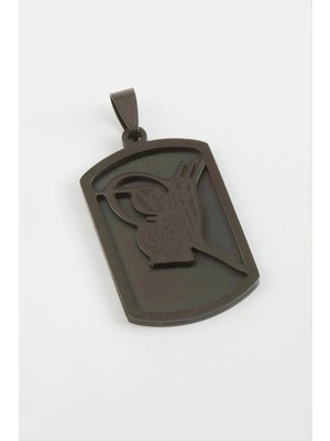 Tuğra Çelik Kolye Ucu 3,5 cm Nemere