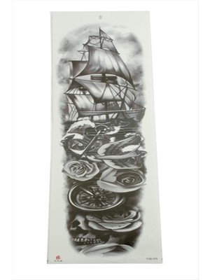 Gemi Tattoo Kol Dövme Sticker Nemere