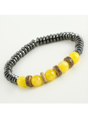 Akik & Hametit Doğaltaş Bileklik Nemere