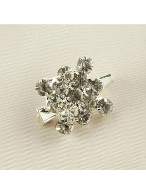 Kare Figürlü Taşlı Broş Nemere