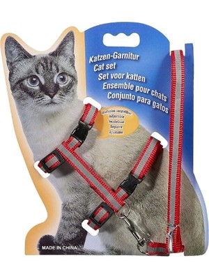 Reflektörlü Kedi Gezdirme Tasması  Nemere