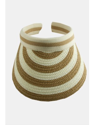 Kasketli Hasır Plaj Şapkası Nemere