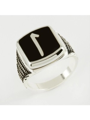 Elif Yazılı Metal Erkek Yüzük Nemere