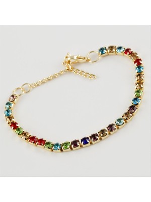 Şerit Taşlı Suyolu Bileklik Nemere