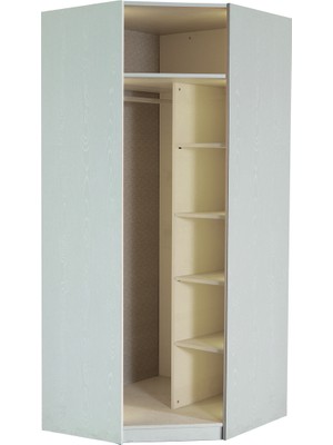 EOS Mobilya Köşe Gardırop Modülü – Raflı & Askılı Kullanım – Modern Tasarım - 701