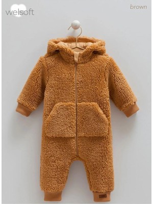 Caramell Erkek Bebek Peluş Tulum CAR-2109