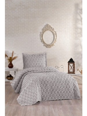 Danteel Home Daisy 2 Parça Tek Kişilik Pike Takımı Gri