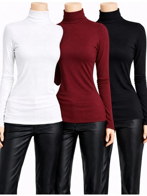 Belpa Kadın 3'lü Uzun Kollu Body