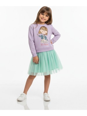 Dmb Kids Kız Çocuk Baskılı Elbise DMB-9740