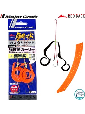 Major Craft Rb Sw Curly Tai Rubber Iğneli Yedek Kuyruk #01 Orange Gold (2 Adet)