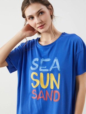 Lc Waikiki Yeni Sezon Bisiklet Yaka Kadın Gecelik Anne Kız Kombini