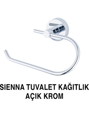 Onno Sienna Tuvalet Kağıtlık Açık Krom