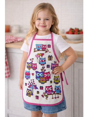 Lief Home 3-5 Yaş Çocuk Mutfak Önlüğü 35X50 cm – Su Geçirmez, Leke Tutmaz, Pamuk Polyester Karışımlı