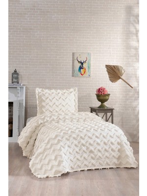 Danteel Home Victoria 2 Parça Tek Kişilik Pike Takımı Ekru