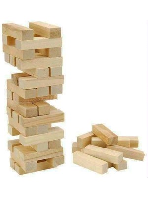 Nemere 54 Parça  Ahşap Denge Jenga Oyunu (4887)
