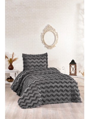 Danteel Home Victoria 2 Parça Tek Kişilik Pike Takımı Antrasit