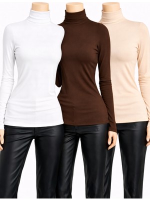 Belpa Kadın 3'lü Uzun Kollu Body