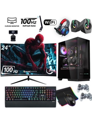 İzoly Obelisk Prime I5-10400F 16GB 512GB M.2 Nvme Rtx 3050 8gb 24" Oyuncu Masaüstü Bilgisayarı