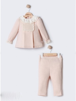 Miomini Kız Bebek Dantelli 2'li Takım MIO-4427