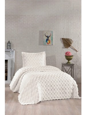 Danteel Home Nüans 2 Parça Tek Kişilik Pike Takımı Krem