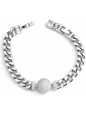 Brezza Lusso Jewelry Xpg Royal Taşlı Küre Detaylı Modern Kadın Bileklik