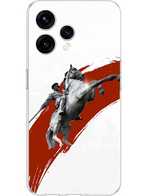 TechTree Oppo  Reno 15 - Reno 15F Uyumlu Şaha Kalkmış At Detaylı Atatürk  Baskılı Silikon Kılıf