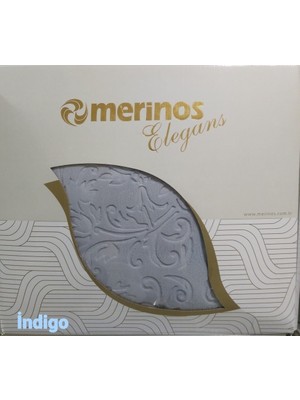 Merinos Elegans Çift Kişilik Battaniye Indigo