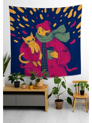 Alamodecor Duvar Örtüsü Duvar Halısı