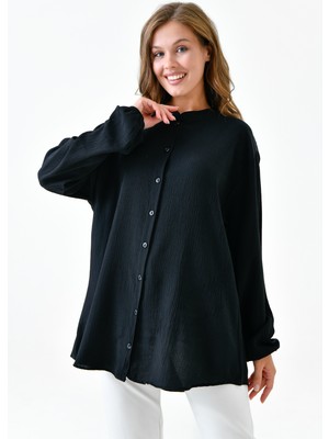 Mermaya Pamuklu Bürümcük Kumaş, Oversize Gömlek